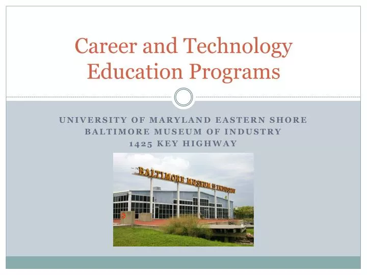 career and technology education programs