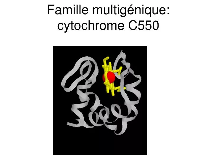 famille multig nique cytochrome c550