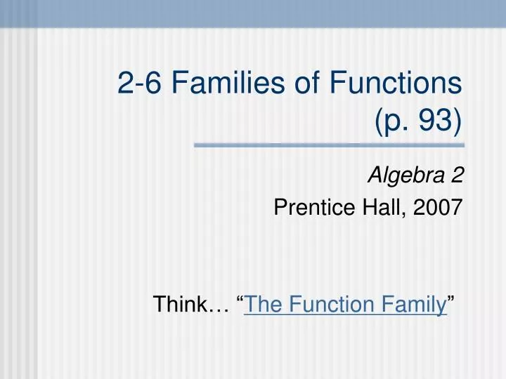 2 6 families of functions p 93