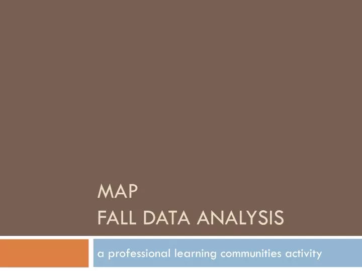 map fall data analysis