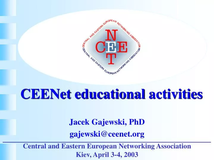 ceenet educational activities