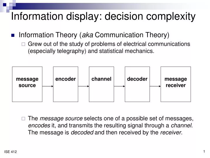 information display decision complexity