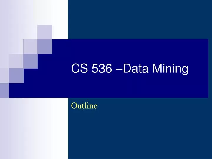 cs 536 data mining