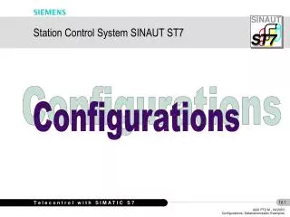 Station Control System SINAUT ST7