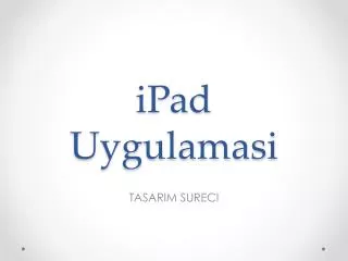ipad uygulamasi