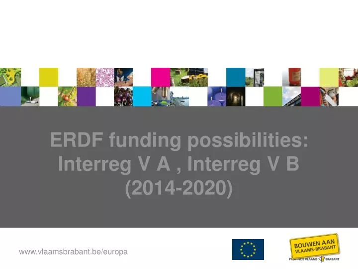 erdf funding possibilities interreg v a interreg v b 2014 2020