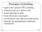 Preemptive Scheduling - slide 1