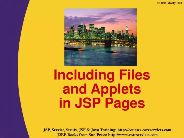 including files and applets in jsp pages