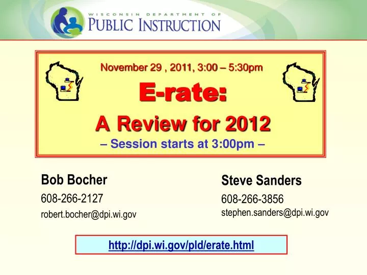 e rate a review for 2012 session starts at 3 00pm