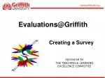 Evaluations@Griffith - slide 1