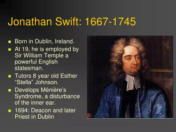 jonathan swift 1667 1745