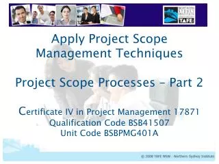 Project Scope Management Processes