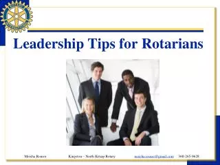 Leadership Tips for Rotarians