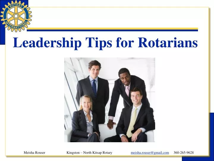 leadership tips for rotarians
