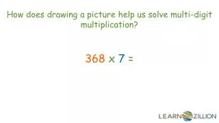 How does drawing a picture help us solve multi-digit multiplication?