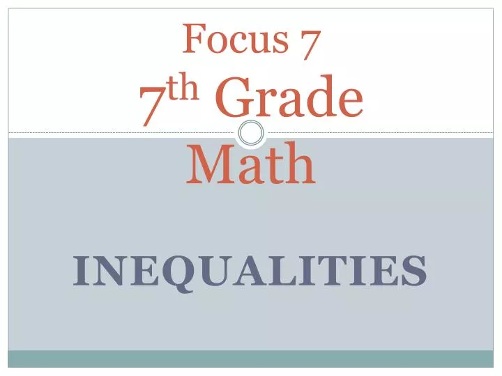 focus 7 7 th grade math