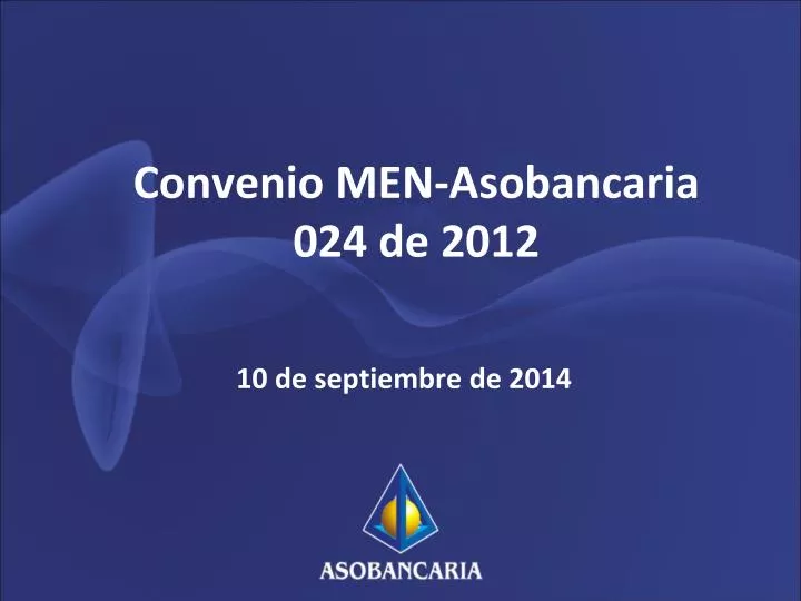 convenio men asobancaria 024 de 2012