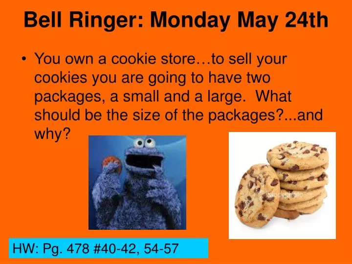 bell ringer monday may 24th