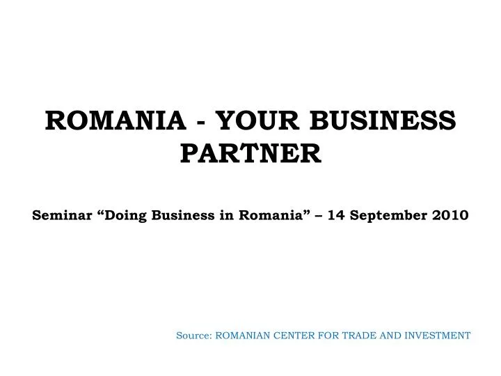 romania your business partner