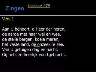 zingen