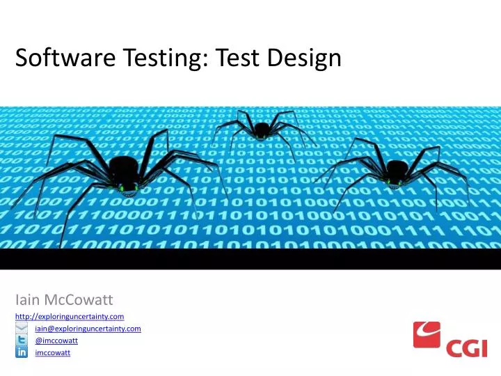 software testing test design