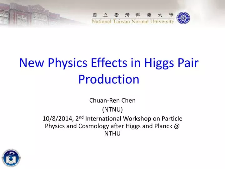 new physics effects in higgs pair production