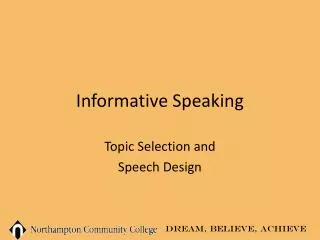 Informative Speaking