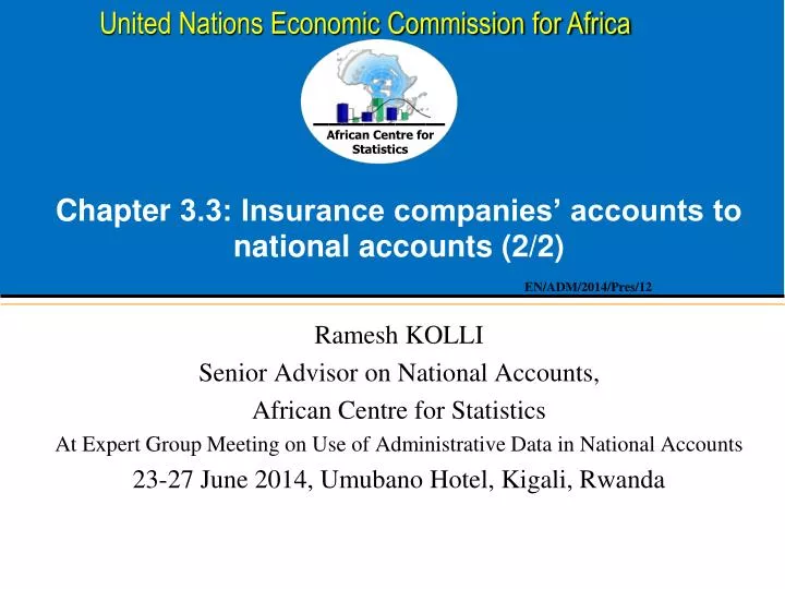 chapter 3 3 insurance companies accounts to national accounts 2 2