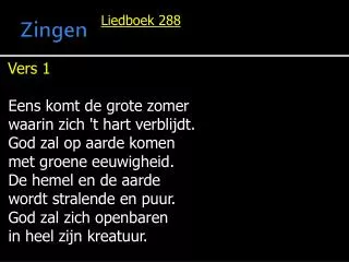 zingen