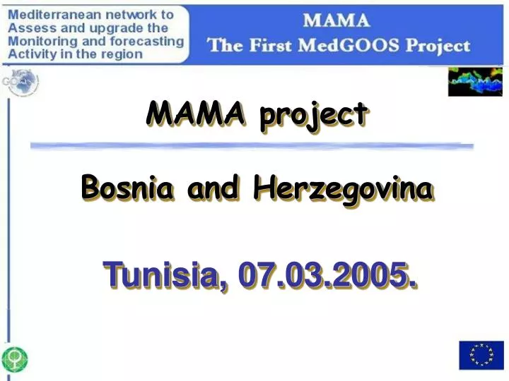 mama project bosnia and herzegovina tunisia 07 03 2005