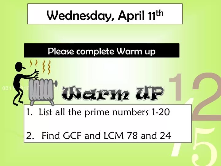 wednesday april 11 th