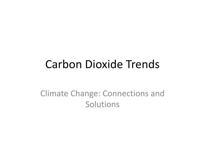 carbon dioxide trends