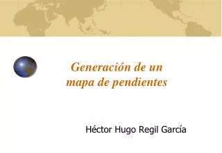 generaci n de un mapa de pendientes