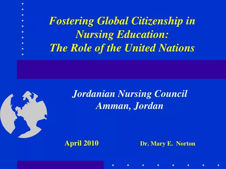 fostering global citizenship in nursing education the role of the united nations