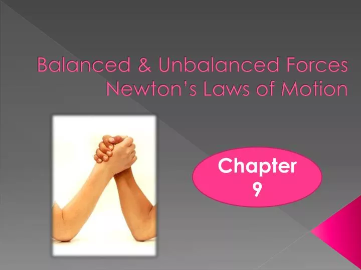 balanced unbalanced forces newton s laws of motion