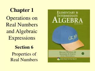 Chapter 1 Operations on Real Numbers and Algebraic Expressions