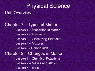 Physical Science