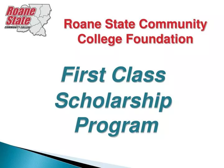 first class scholarship program