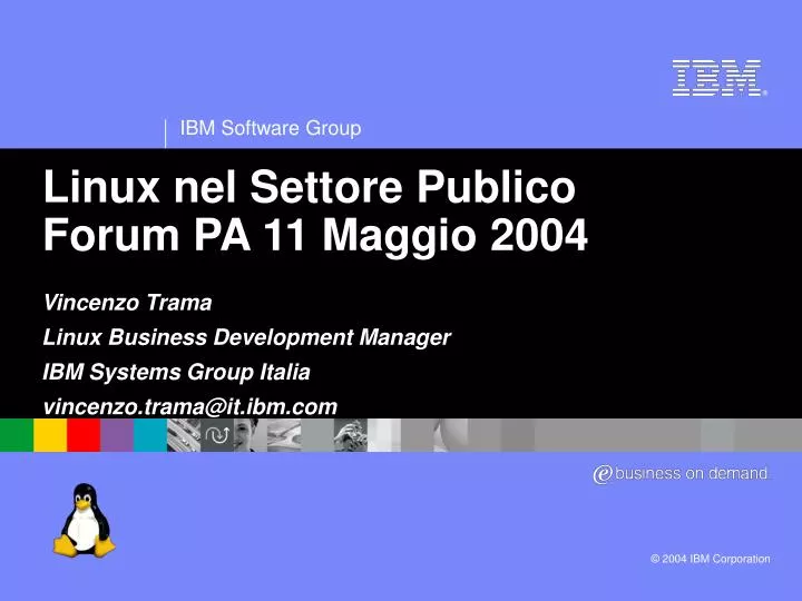 linux nel settore publico forum pa 11 maggio 2004