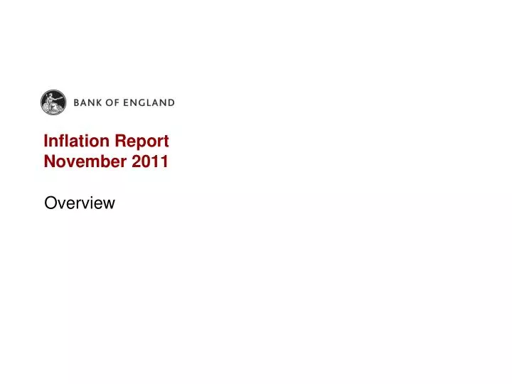 inflation report november 2011