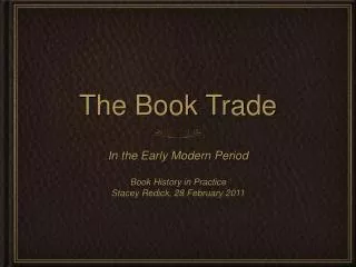 The Book Trade