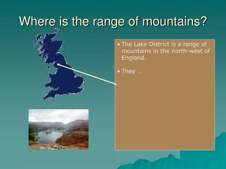 where is the range of mountains