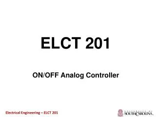 ELCT 201 ON/OFF Analog Controller