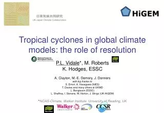 Tropical cyclones in global climate models: the role of resolution