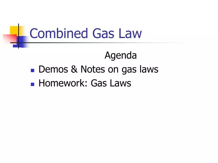 combined gas law