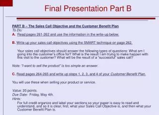 final presentation part b