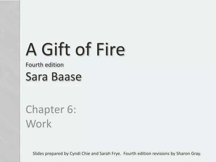 a gift of fire fourth edition sara baase