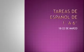 tareas de espa ol de 1 a 6