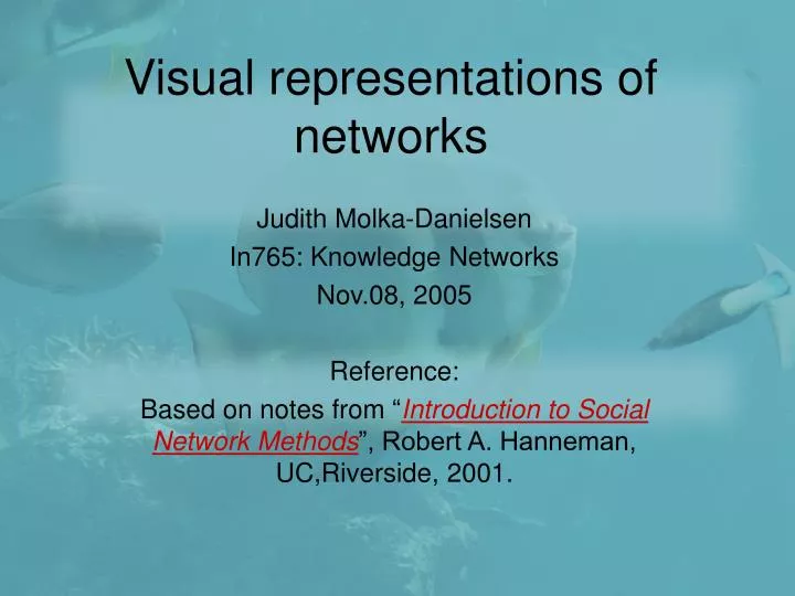 visual representations of networks
