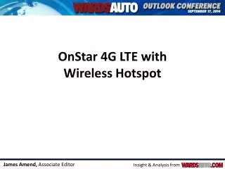 OnStar 4G LTE with Wireless Hotspot